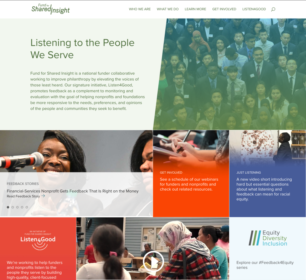 FSI's home page, web design by Dayspring